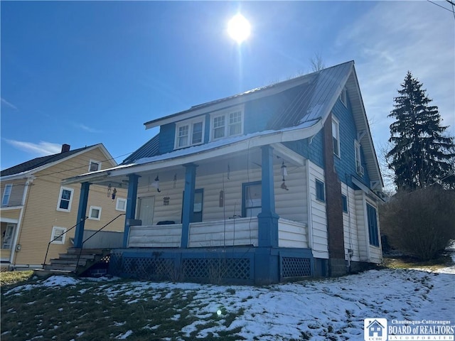400 Buffalo St, Jamestown, NY 14701 - view of front of home with a porch