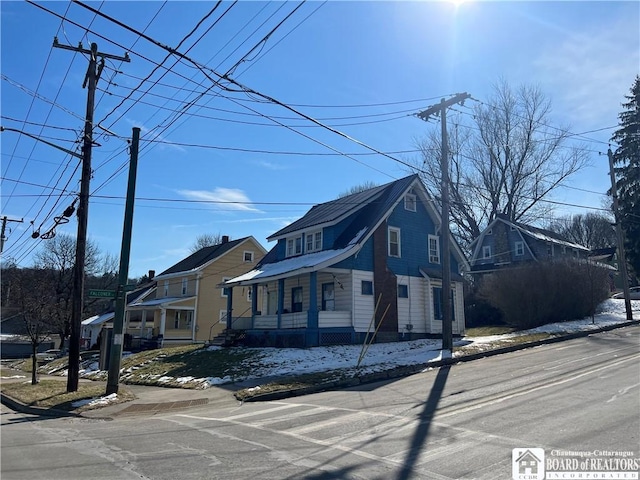 400 Buffalo St, Jamestown, NY 14701 - view of front of home with a porch