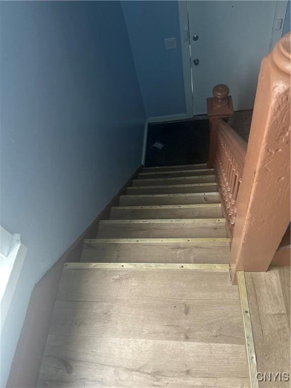 114 Mark Ave Unit 2, Syracuse, NY 13205 - stairway featuring wood finished floors