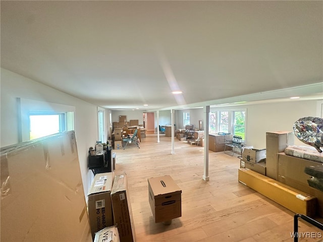 876 Hittown Rd, Caton, NY 14871 - basement with light wood finished floors