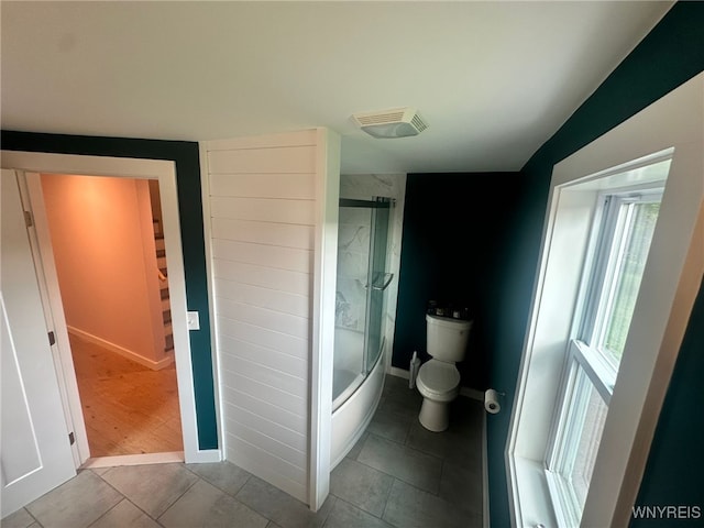 876 Hittown Rd, Caton, NY 14871 - full bath with combined bath / shower with glass door and tile patterned floors