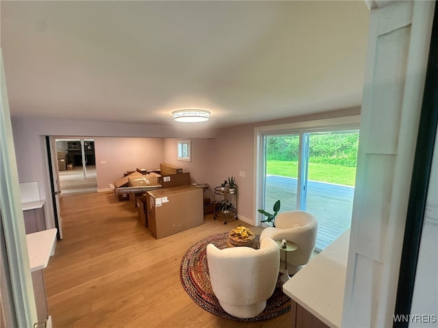 876 Hittown Rd, Caton, NY 14871 - living area featuring light wood-type flooring and baseboards