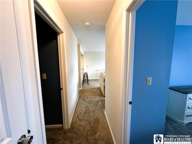 23 Seneca Dr, Chautauqua, NY 14728 - hallway featuring carpet flooring