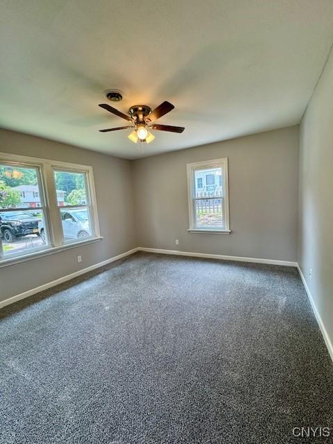 4079 Onondaga Blvd, Onondaga, NY 13031 - spare room with healthy amount of natural light, carpet, and ceiling fan
