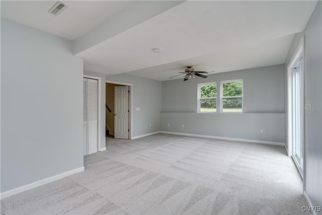 40 Phyllis Ln, Hastings, NY 13076 - carpeted spare room featuring a ceiling fan and baseboards