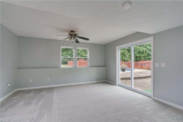 40 Phyllis Ln, Hastings, NY 13076 - spare room with carpet flooring, healthy amount of natural light, ceiling fan, and a smoke detector