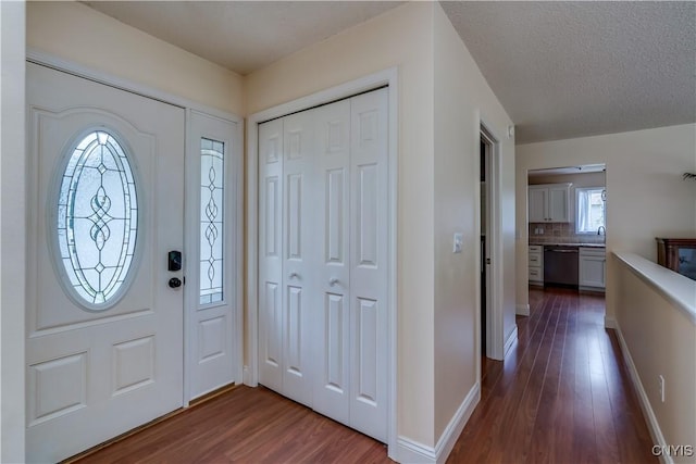 40 Phyllis Ln, Hastings, NY 13076 - entrance foyer with dark wood finished floors
