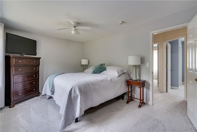 40 Phyllis Ln, Hastings, NY 13076 - bedroom with light carpet and ceiling fan