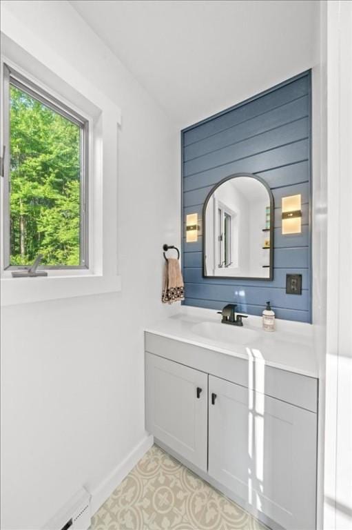 1135 Ridge Rd, Hamden, NY 13782 - bathroom with vanity and baseboards