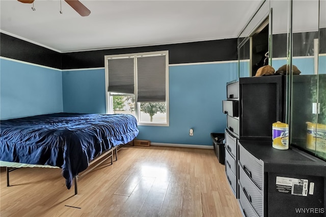 330 Hunters Ln, Amherst, NY 14221 - bedroom featuring wood finished floors and a ceiling fan