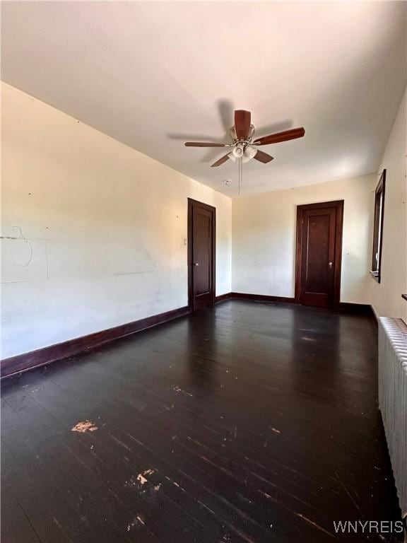 2010 Niagara St, Niagara Falls, NY 14303 - spare room featuring hardwood / wood-style flooring and a ceiling fan