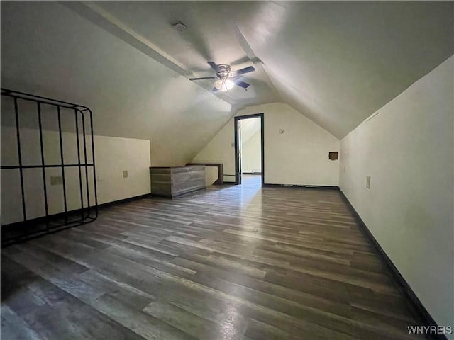 2010 Niagara St, Niagara Falls, NY 14303 - bonus room with wood finished floors, lofted ceiling, and ceiling fan
