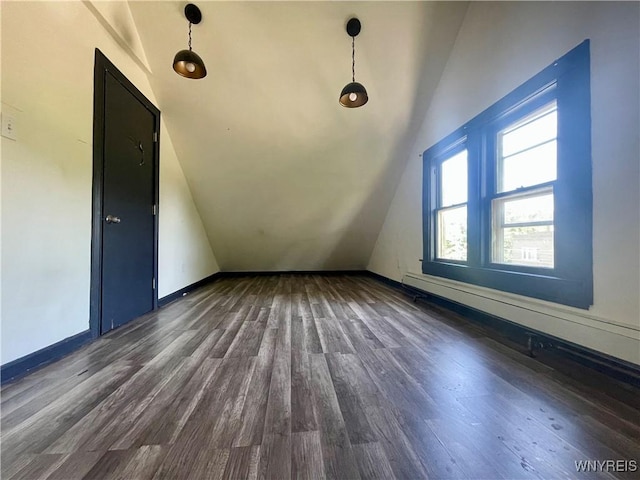 2010 Niagara St, Niagara Falls, NY 14303 - bonus room with vaulted ceiling and dark wood-style floors
