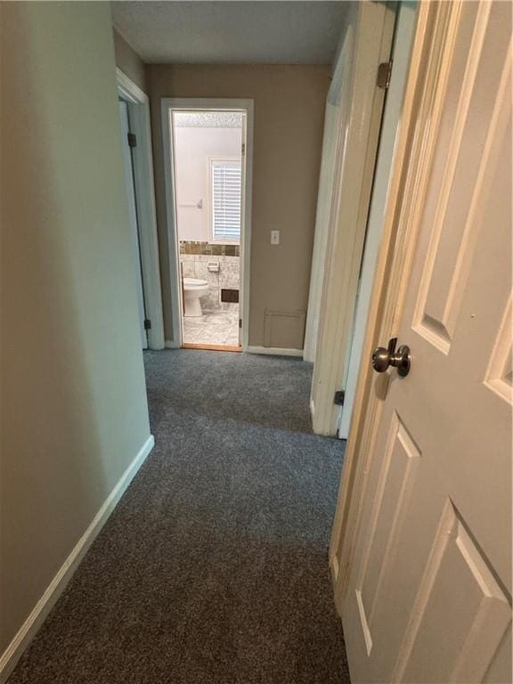 94 Brookhaven, Rochester, NY 14621 - hallway with carpet flooring and baseboards