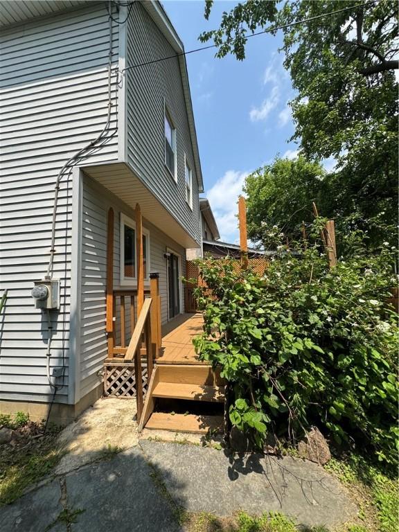 94 Brookhaven, Rochester, NY 14621 - view of home's exterior with a deck