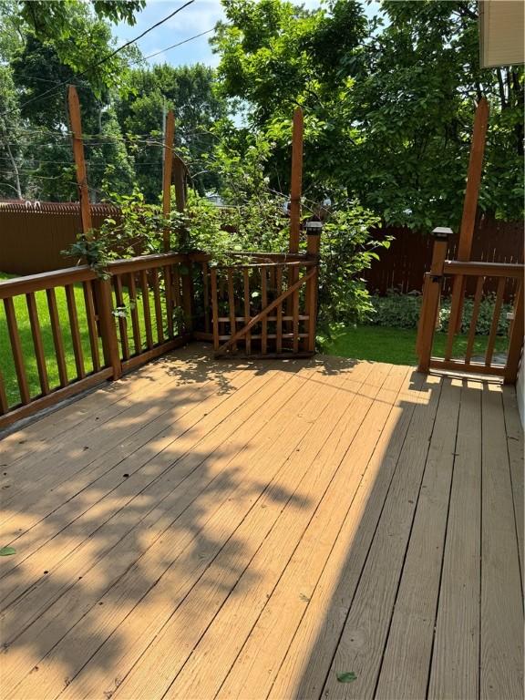 94 Brookhaven, Rochester, NY 14621 - view of wooden deck