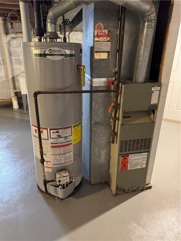 94 Brookhaven, Rochester, NY 14621 - utility room featuring gas water heater