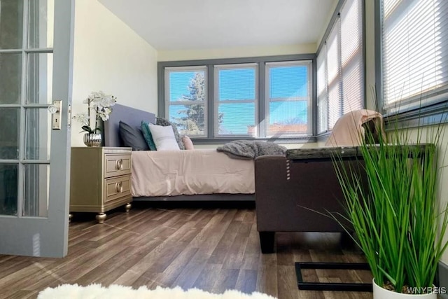 2218 Ferry Ave, Niagara Falls, NY 14301 - bedroom featuring dark wood-type flooring and vaulted ceiling