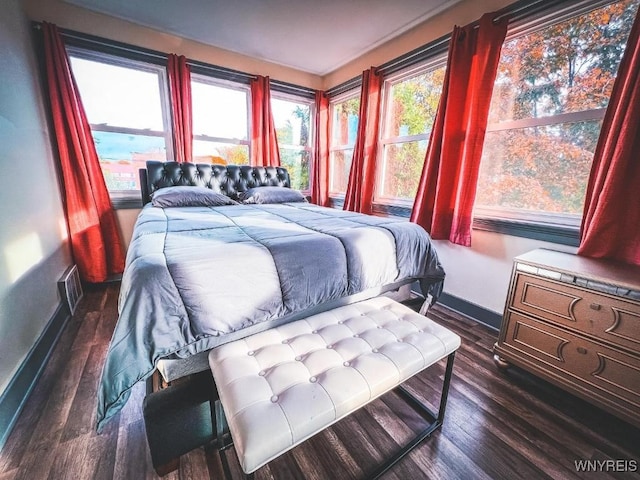 2218 Ferry Ave, Niagara Falls, NY 14301 - bedroom with baseboards and dark wood finished floors