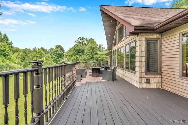 2328 Gowanda Zoar Rd, Collins, NY 14070 - wooden terrace with an outdoor hangout area