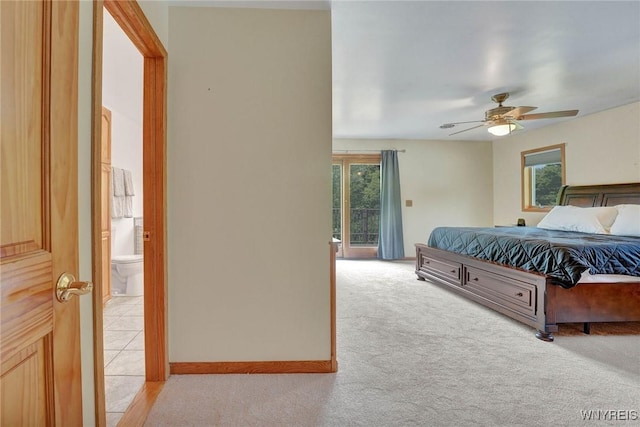 2328 Gowanda Zoar Rd, Collins, NY 14070 - bedroom featuring access to outside, light colored carpet, and multiple windows