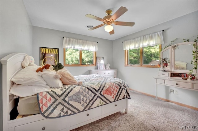 2328 Gowanda Zoar Rd, Collins, NY 14070 - bedroom featuring carpet floors and ceiling fan