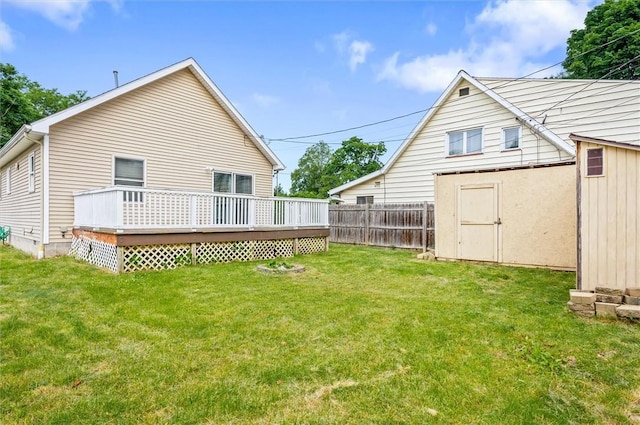 39 Castleford Rd, Greece, NY 14616 - view of yard with a storage shed and a deck