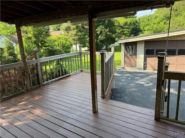 5130 Onondaga Rd, Onondaga, NY 13215 - view of wooden deck
