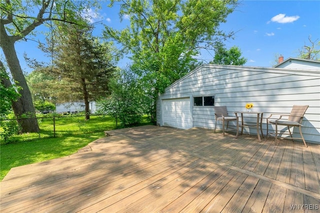 315 Westfield Rd N, Amherst, NY 14226 - wooden terrace featuring a detached garage