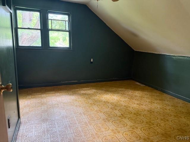 1086 Sweatman Ave, Oneida-Inside, NY 13421 - bonus room with vaulted ceiling and a ceiling fan