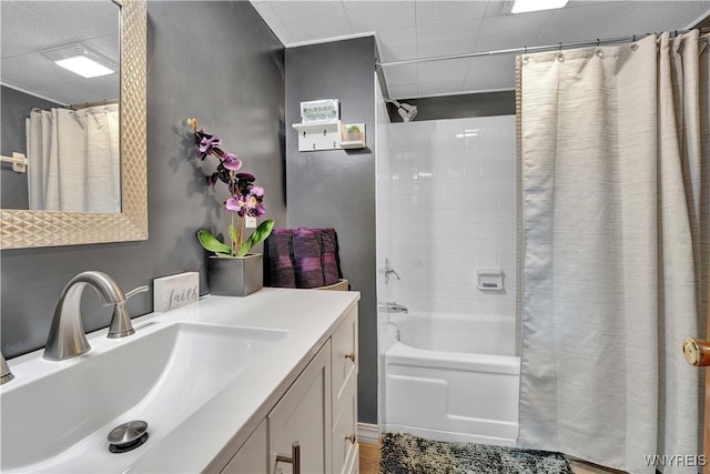 3738 Forks Rd, Yorkshire, NY 14134 - full bath featuring shower / bath combo and vanity