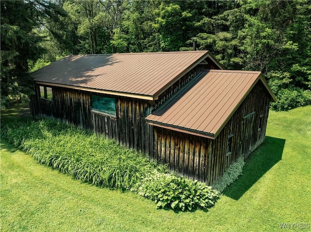 3738 Forks Rd, Yorkshire, NY 14134 - view of outbuilding with a forest view