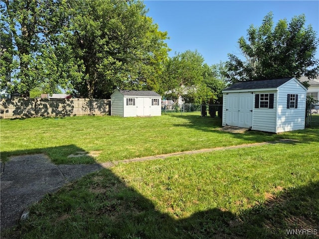 359 Utica St, Tonawanda-City, NY 14150 - fenced backyard with a storage unit