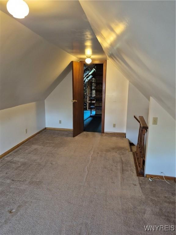 359 Utica St, Tonawanda-City, NY 14150 - bonus room with carpet flooring and vaulted ceiling