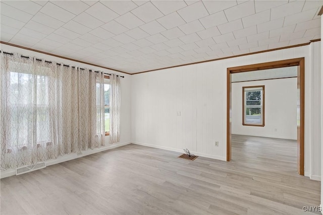 670 County Route 25th Rd Unit 25, Minetto, NY 13126 - spare room featuring crown molding and wood finished floors