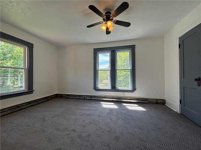 19 Pratt St, Sheffield Township, PA 16347 - spare room with carpet floors and ceiling fan