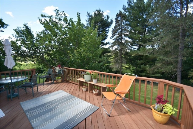 969 Erie Street Rd, Macedon, NY 14502 - deck featuring outdoor dining space