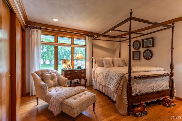 1664 S Ivy, Lysander, NY 13027 - bedroom with wood finished floors and crown molding