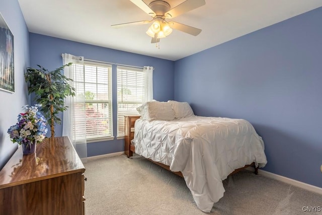 8228 Dampier Cir, Clay, NY 13090 - bedroom featuring light colored carpet and ceiling fan
