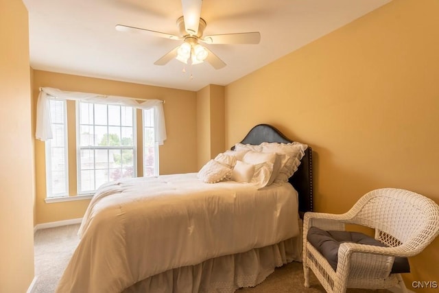 8228 Dampier Cir, Clay, NY 13090 - carpeted bedroom featuring ceiling fan and baseboards