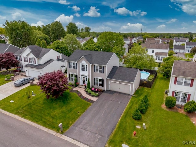 8228 Dampier Cir, Clay, NY 13090 - aerial perspective of suburban area