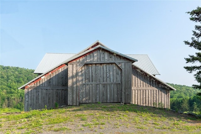 1870 Carey Rd, Franklin, NY 13775 - view of barn featuring a wooded view