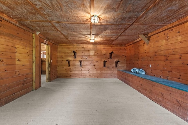 1870 Carey Rd, Franklin, NY 13775 - below grade area featuring wooden walls and wood ceiling