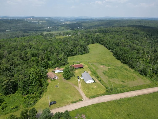 2313 Stickle Rd, Addison, NY 14801 - aerial overview of property's location featuring a forest