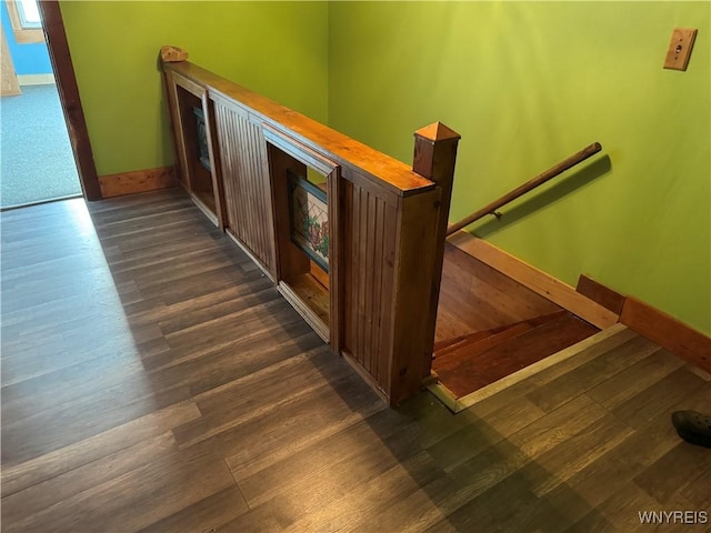 11052 S Lake Rd, Pavilion, NY 14525 - stairway with wood finished floors