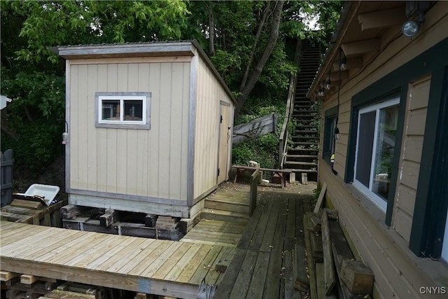 13 Mccabe Rd, Lisbon, NY 13669 - view of shed featuring stairway