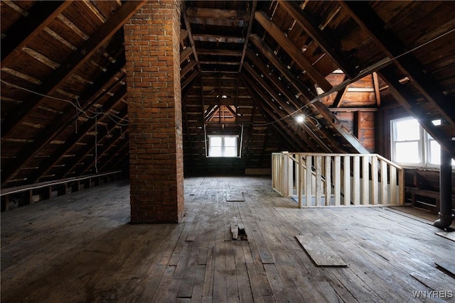 362 W Delavan Ave Unit N, Buffalo, NY 14213 - unfinished attic with an upstairs landing