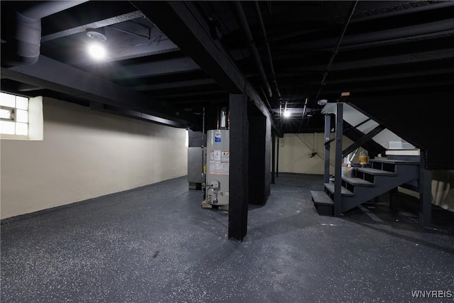 362 W Delavan Ave Unit N, Buffalo, NY 14213 - below grade area with water heater and stairway