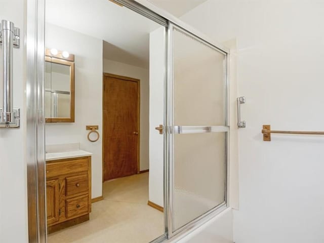 40 Colleen, Henrietta, NY 14534 - bathroom with a shower with shower door and vanity