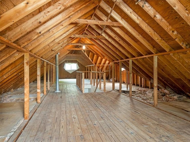 40 Colleen, Henrietta, NY 14534 - unfinished attic featuring an upstairs landing